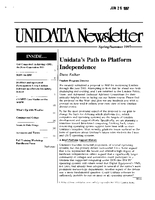UNIDATA Newsletter Spring/Summer 1997