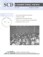 SCD Computing News Volume 15 Issue 3