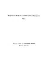1964 Reports of Research and Facilities Programs