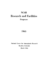 1965 NCAR Research and Facilities Programs