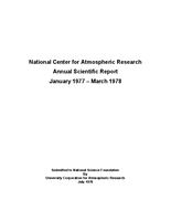1977 - 1978 Annual Scientific Report (January 1977 - March 1978)
