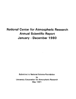 1980 Annual Scientific Report (January - December)