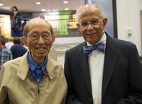 Warren Washington and Akira Kasahara at Distinguished Scholar event