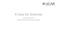 A case for diversity