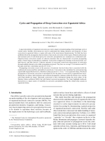 Cycles and propagation of deep convection over equatorial Africa