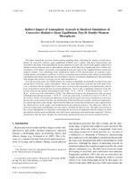 Indirect impact of atmospheric aerosols in idealized simulations of convective-radiative quasi equilibrium: Part II: Double-moment microphysics