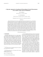 A Bayesian approach to upscaling and downscaling of aircraft measurements of ice particle counts and size distributions