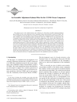 An ensemble adjustment Kalman filter for the CCSM4 ocean component