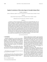 Empirical localization of observation impact in ensemble Kalman filters
