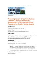 Planning for an uncertain future: Climate change sensitivity assessment toward adaptation planning for public water supply