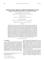 Application of feature calibration and alignment to high-resolution analysis: Examples using observations sensitive to cloud and water vapor