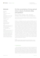 On the uncertainty of long-period return values of extreme daily precipitation