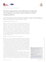 Priorities, opportunities, and challenges for integrating microorganisms into Earth system models for climate change prediction