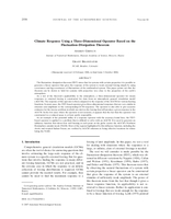 Climate response using a three-dimensional operator based on the fluctuation-dissipation theorem