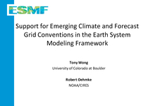 Support for emerging climate and forecast grid conventions in the Earth System Modeling framework