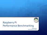 Performance benchmarking a Raspberry Pi cluster